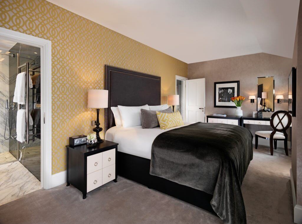 bedroom in penthouse apartment, HM Mayfair Apartments, Mayfair, London