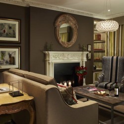 living room with work desk, HM Mayfair Apartments, Mayfair, London