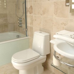 bathroom with bathtub, Prince Apartments, Kensington, London W8