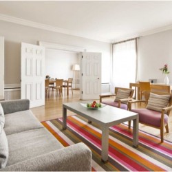 2 bedroom apartment living and dining room, Hertford Apartments, Mayfair, London
