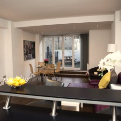 living room in St Martins Lane, Covent Garden, London