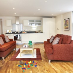 living room, Byng Apartments, Canary Wharf, London E14