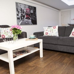 living room in St Martins Lane, Covent Garden, London