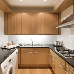 fully equipped kitchen for self catering, Hertford Apartments, Mayfair, London