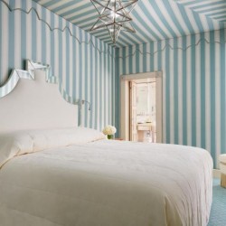 blue double bedroom, The Milestone Residences, Kensington, London W8