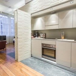 fully equipped kitchen in Bethnal Green Apart Hotel, Bethnal Green, London