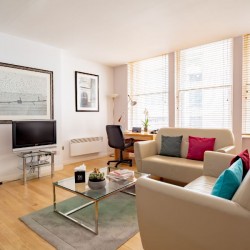 living room in Bishopsgate Serviced Apartments, City, London