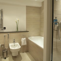 bathroom with bidet, Beaufort Apartments, Knightsbridge, London SW3