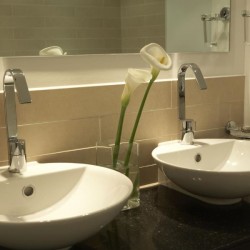 two washing sinks, Beaufort Apartments, Knightsbridge, London SW3