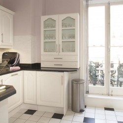 kitchen with view to outside balcony, Beaufort Apartments, Knightsbridge, London SW3