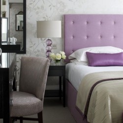 bedroom with double bed and dressing table, Beaufort Apartments, Knightsbridge, London SW3