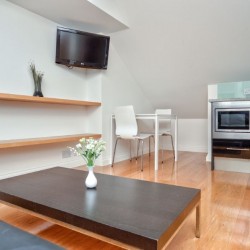 living area with kitchen, Paddington Short Lets, Paddington, London W2