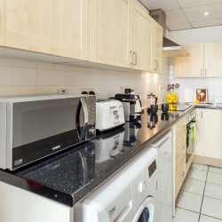 fully equipped kitchen for self catering, The Balcony Penthouse, Marylebone, London