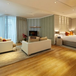 living and sleeping area in Tower Bridge Residences, Tower Hill, London