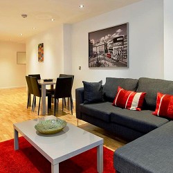 living room, Bridge Apartments, London Bridge, London SE1