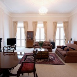 living room with dining table, Beaufort Apartments, Mayfair, London