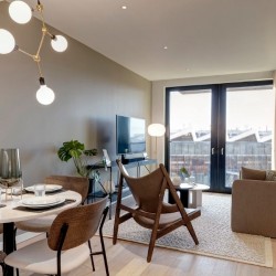 living and dining room, Camden Apartments, Camden, London NW1