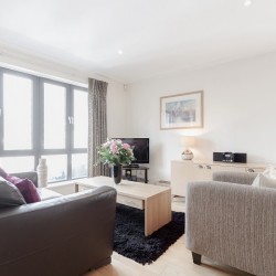 living area in River Apartments, City, London