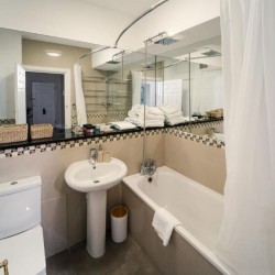 bathroom with bath tub, Edgware Road Apartments, Marylebone, London W1
