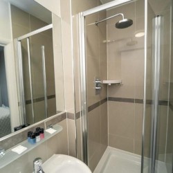 shower room, Edgware Road Apartments, Marylebone, London W1