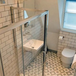 shower room, Rathbone Apartments, Fitzrovia, London W1