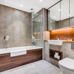 bathroom, Riverside Apartments, Vauxhall, London
