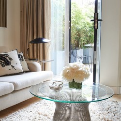 living room with entrance to balcony, Maddox Apartments, Mayfair, London