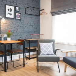 dining table and chairs, Hammersmith Apart Hotel, Hammersmith, London W6