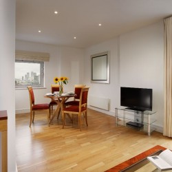 dining area in Aldgate Apartments, City, London