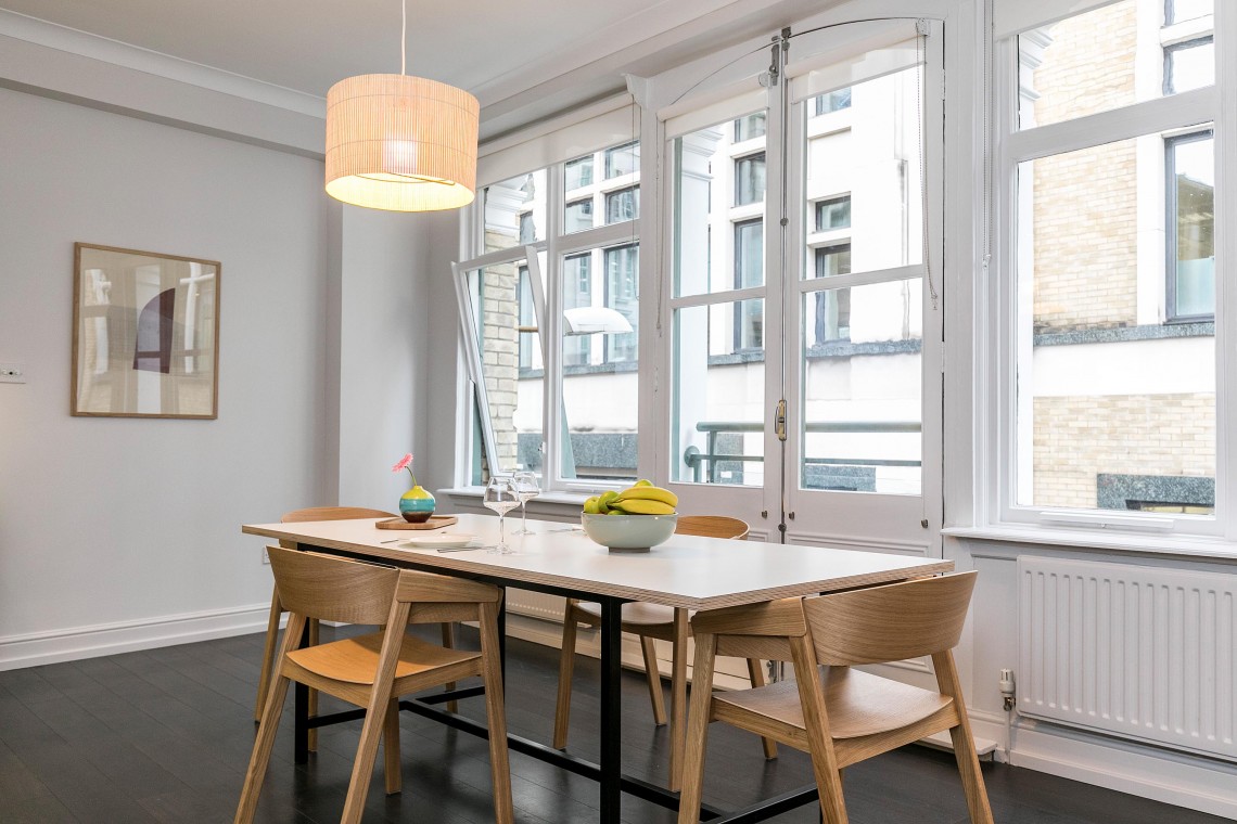 living room in fenchurch apartments, aldgate, london