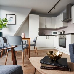kitchen and equipped kitchen, Holborn Serviced Apartments, Holborn, London WC1