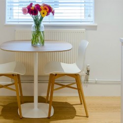 dining table with flowers, Fulham Apartments, Fulham, London SW6