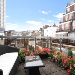 penthouse balcony, Shepherd Apartments, Mayfair, London