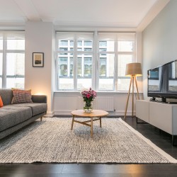 living room in fenchurch apartments, aldgate, london