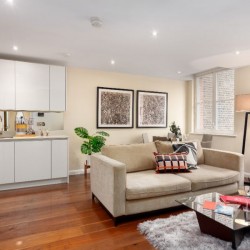 living area, Chancery Apartments, Holborn, London EC4
