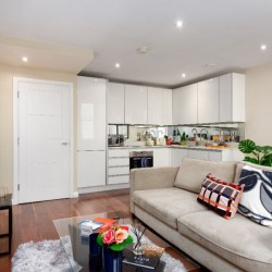 living area, Chancery Apartments, Holborn, London EC4