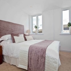 double bedroom in Whitesrow Apartments, London