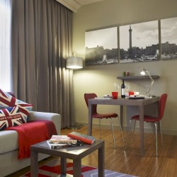 1 bedroom apartment, living area, Trafalgar Apart Hotel, Westminster, London