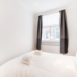 double bed, Wardour Executive Apartments, Soho, London