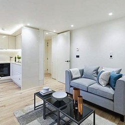 living room with kitchen, Ebury Studio Apartments, Victoria, London