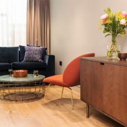 sofa, chair and side table, Southwark Apartments, London Bridge, London SE1