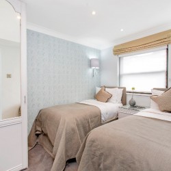twin bedroom, Shepherd Apartments, Mayfair, London