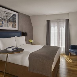 double bedroom, living area, Barbican Apart Hotel, Farringdon, London EC1