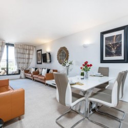 living and dining area, West Serviced Apartments, Kensington