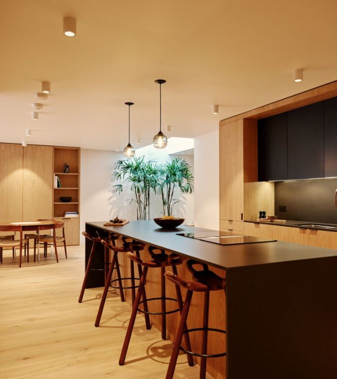 breakfast bar, Weymouth Apartment, Marylebone, London