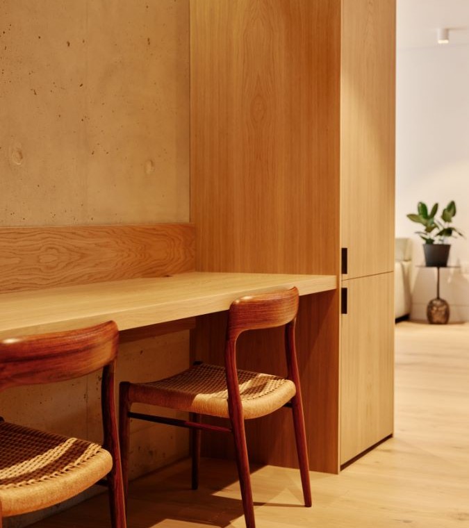 work desk, Weymouth Apartment, Marylebone, London