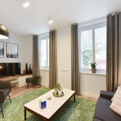 living room, James Apartments 2, Marylebone, London
