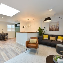 living and dining area, James Apartments 2, Marylebone, London