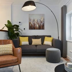 living room, James Apartments 2, Marylebone, London
