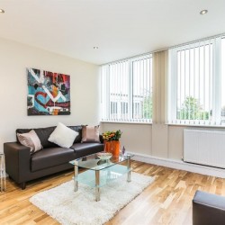 living room with wood floors, Harrow Serviced Apartments, Harrow, London HA1